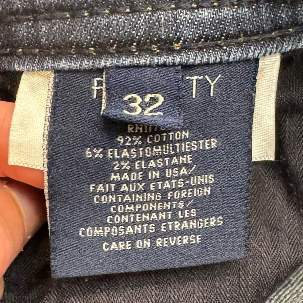Fidelity Denim Jimmy Slim Fit Denim Jeans in Clampdown Dark wash Size 32x30